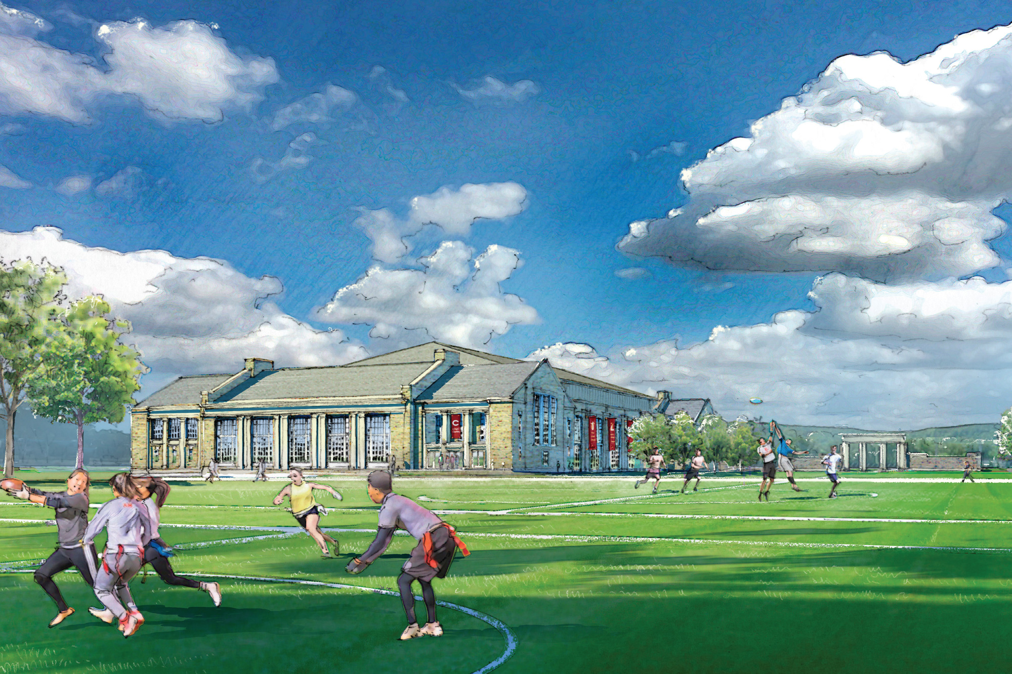 Rendering of Carey Center
