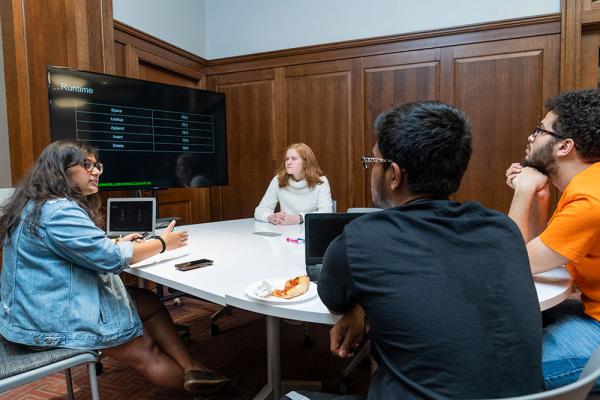 Alumnae helping students prepare for coding interviews