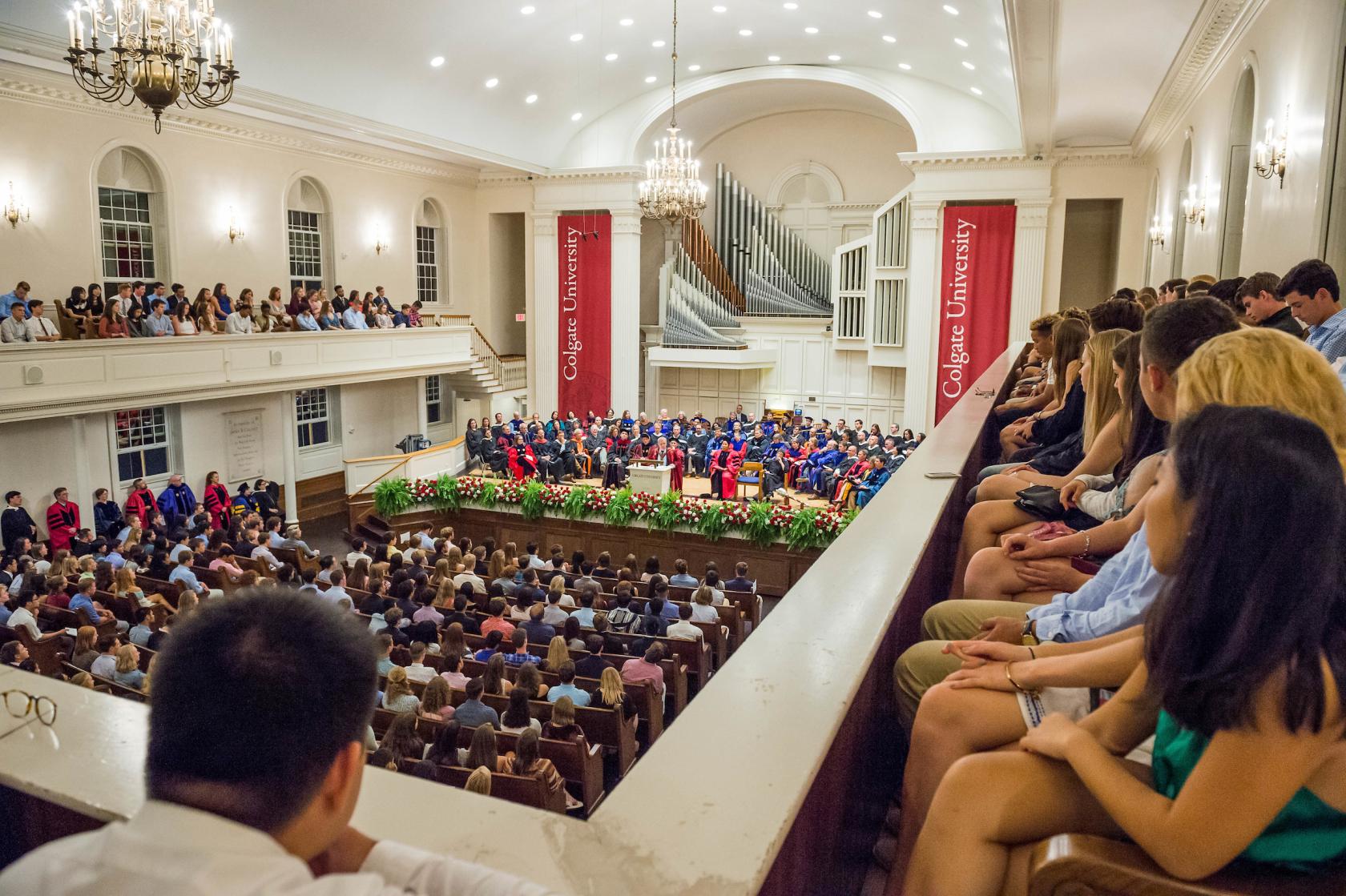 Students at convocation